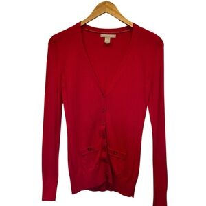 Banana Republic Vivid Red Women's Cardigan Sweater